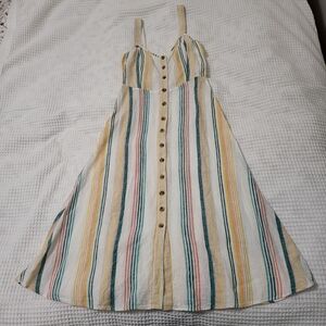 Madewell Linen Midi Dress, Sz. 00